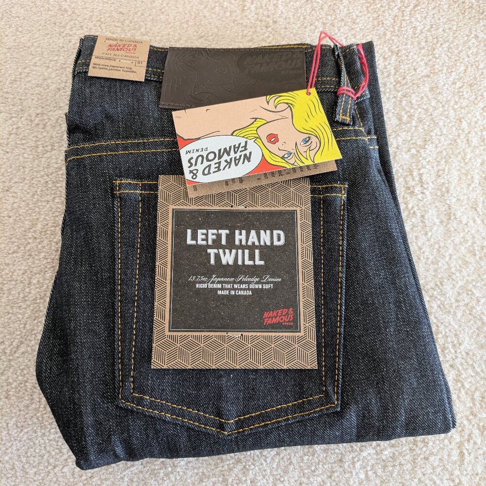 Naked and Famous Left Hand Twill Selvedge, Weird Guy 31
